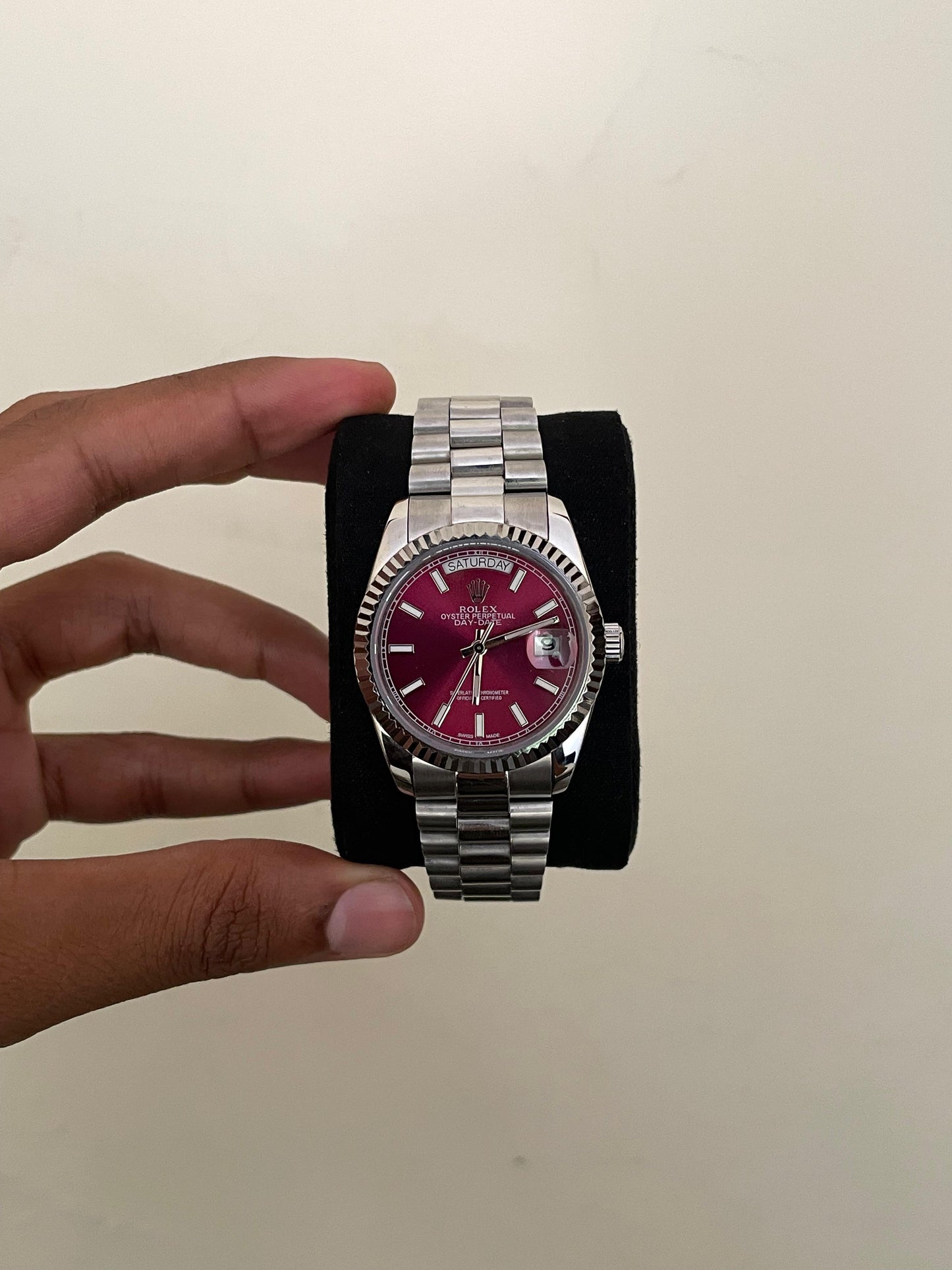 RLX DD - A1110 - 36MM - SILVER CHERRY - AUTOMATIC WATCH