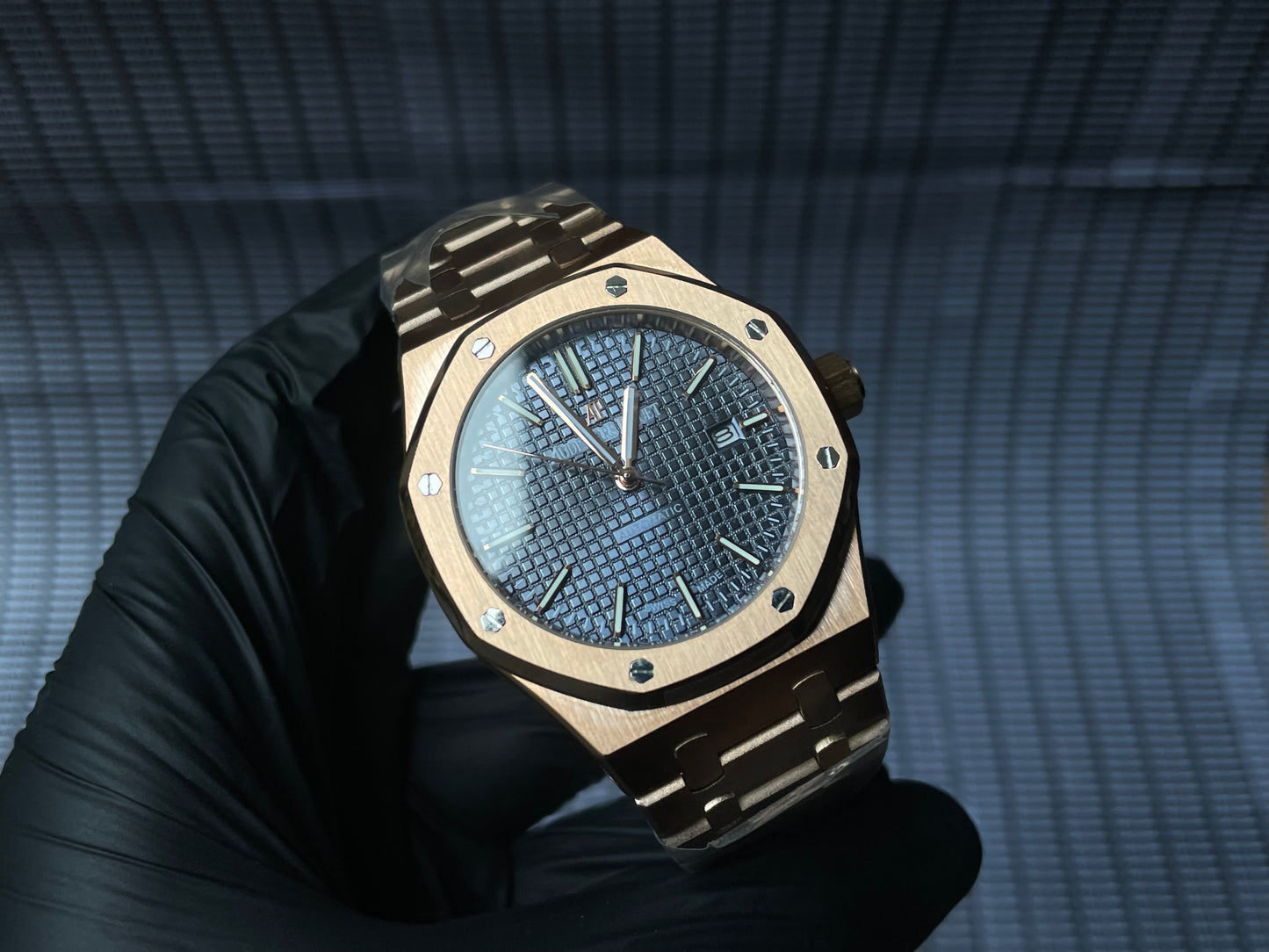 AP Rose Gold Blue Automatic