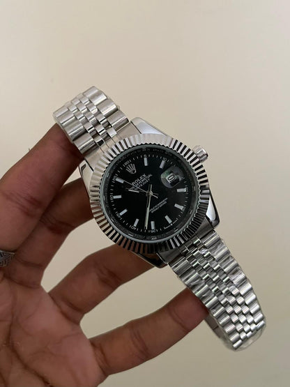 RLX DJ - B2116 - 41MM - SILVER BLACK - QUARTZ WATCH