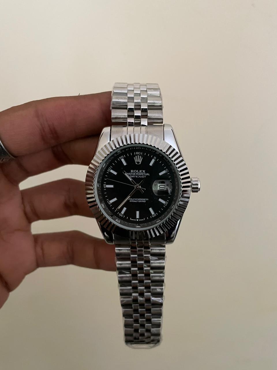 RLX DJ - B2116 - 41MM - SILVER BLACK - QUARTZ WATCH