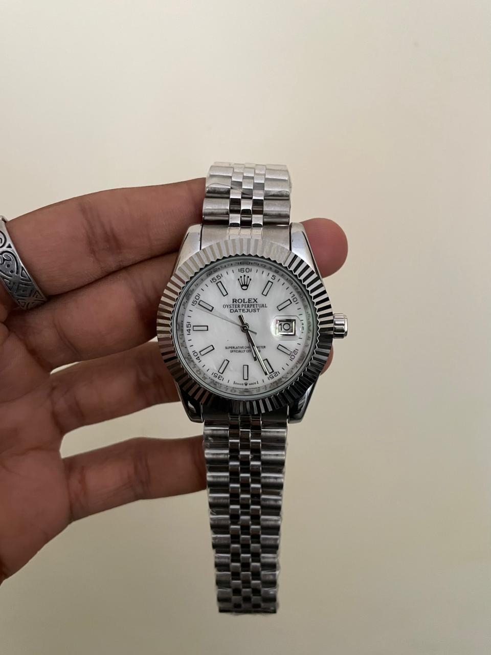 RLX DJ - B2116 - 41MM - WHITE - QUARTZ WATCH