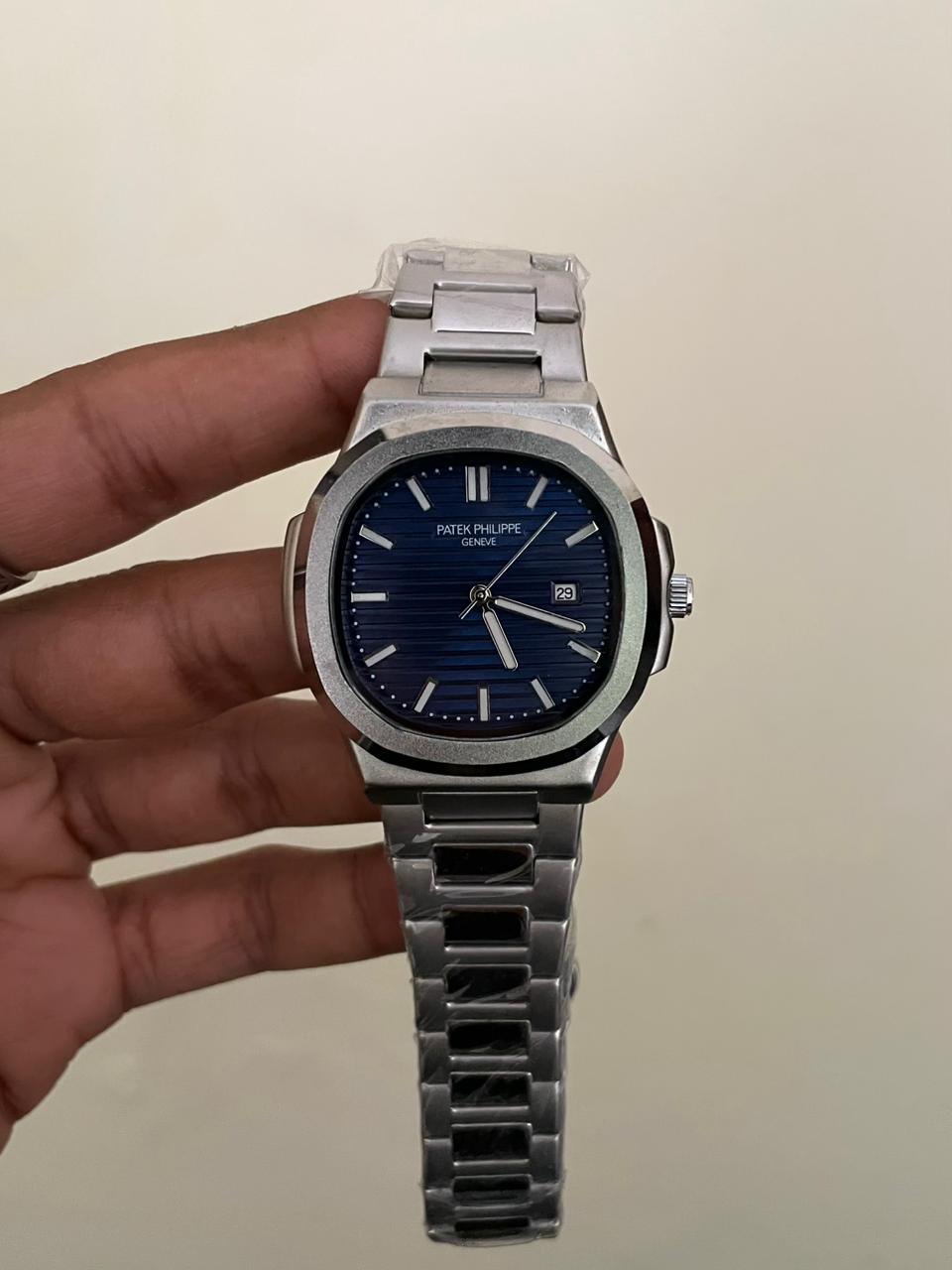 PP NAUTILUS - B2119 - 41MM - SIILVER BLUE - QUARTZ WATCH