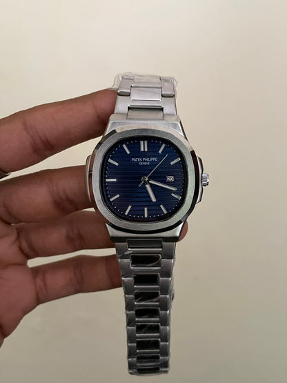 PP NAUTILUS - B2119 - 41MM - SIILVER BLUE - QUARTZ WATCH