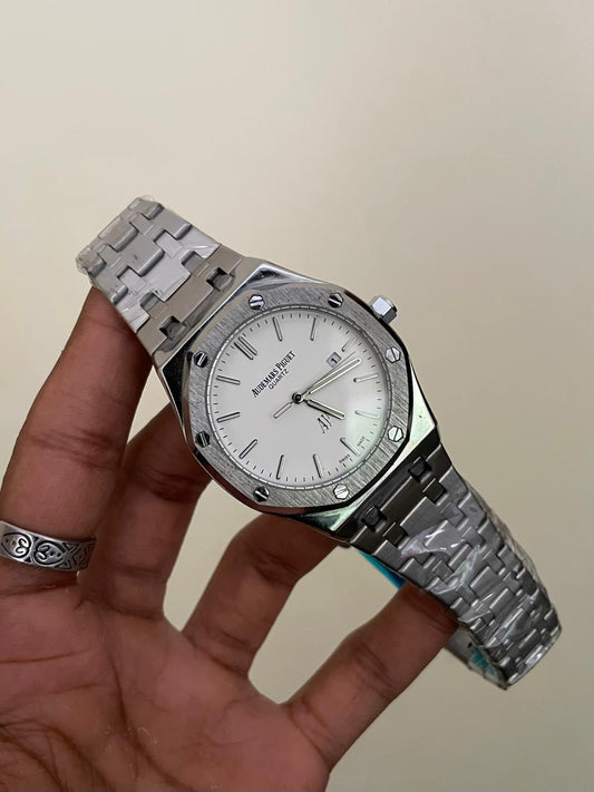AP ROYALOAK - B2123 - 41MM - SILVER WHITE- QUARTZ WATCH