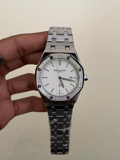 AP ROYALOAK - B2123 - 41MM - SILVER WHITE- QUARTZ WATCH