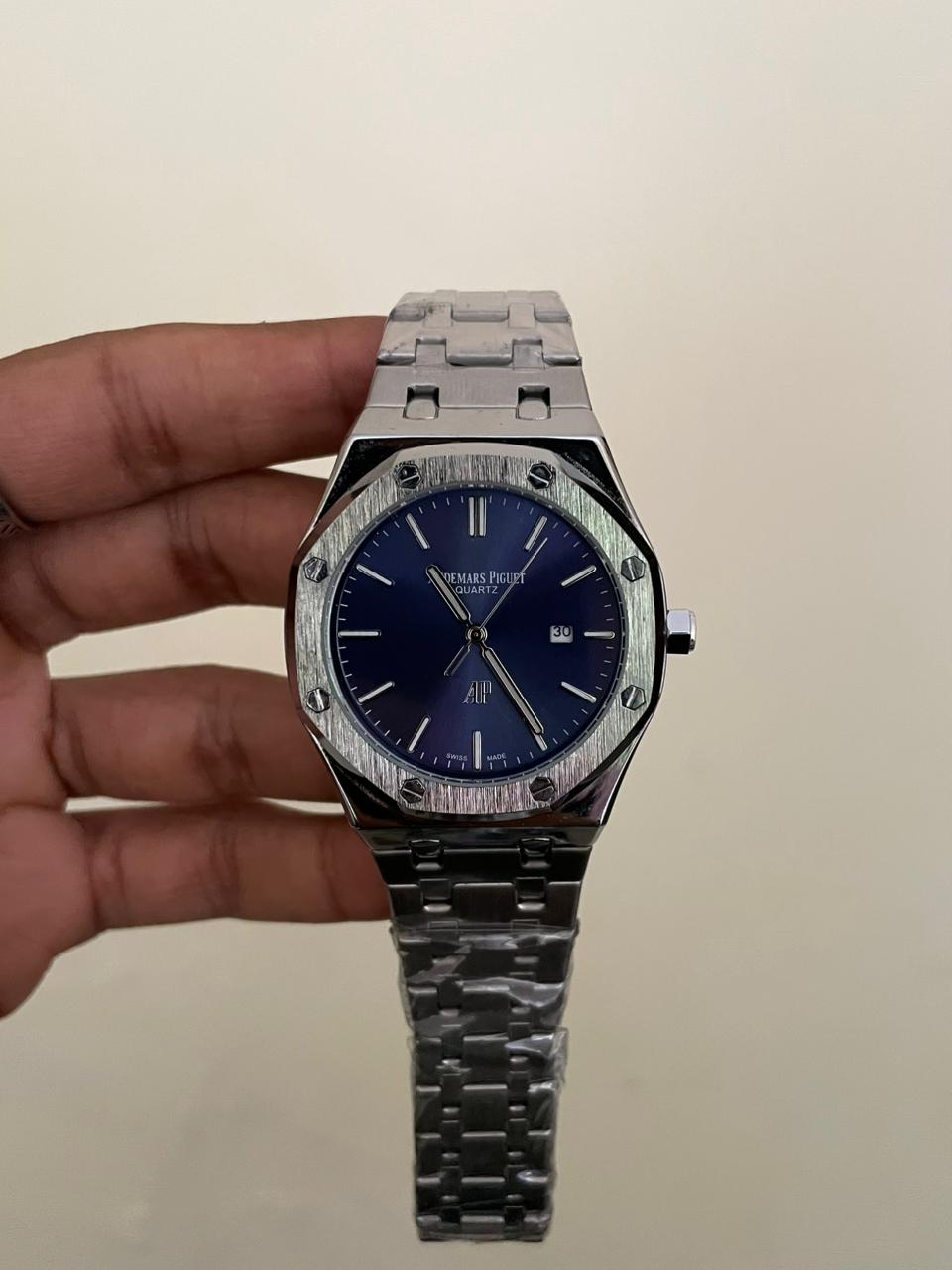 AP ROYALOAK - B2121 - 41MM - SILVER BLUE- QUARTZ WATCH
