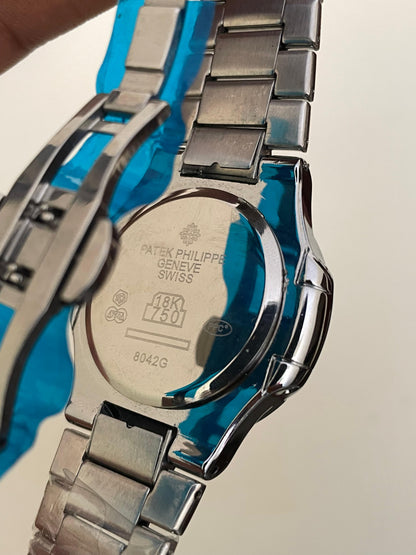 PP NAUTILUS - B2102 - 41MM - SILVER BLUE - QUARTZ WATCH