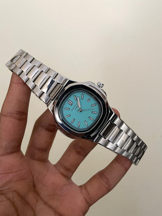 PP NAUTILUS - B2103 - 41MM - SILVER TIFFANY - QUARTZ WATCH