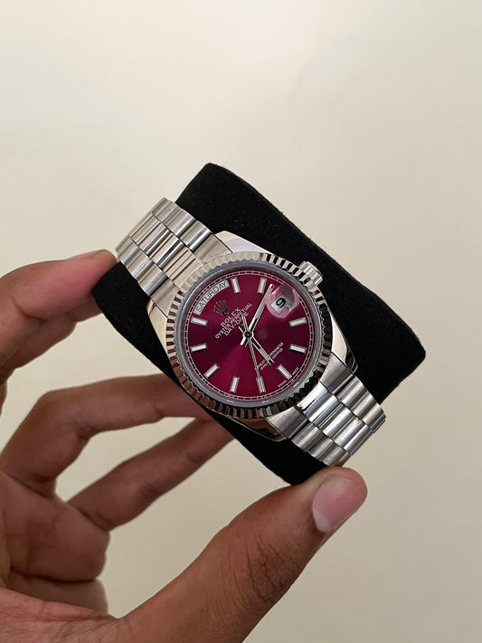 RLX DD - A1110 - 36MM - SILVER CHERRY - AUTOMATIC WATCH