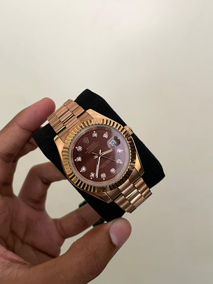 RLX DJ - A1109 - 41MM - ROSE GOLD - AUTOMATIC WATCH