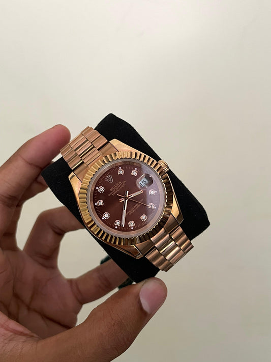RLX DJ - A1109 - 41MM - ROSE GOLD - AUTOMATIC WATCH