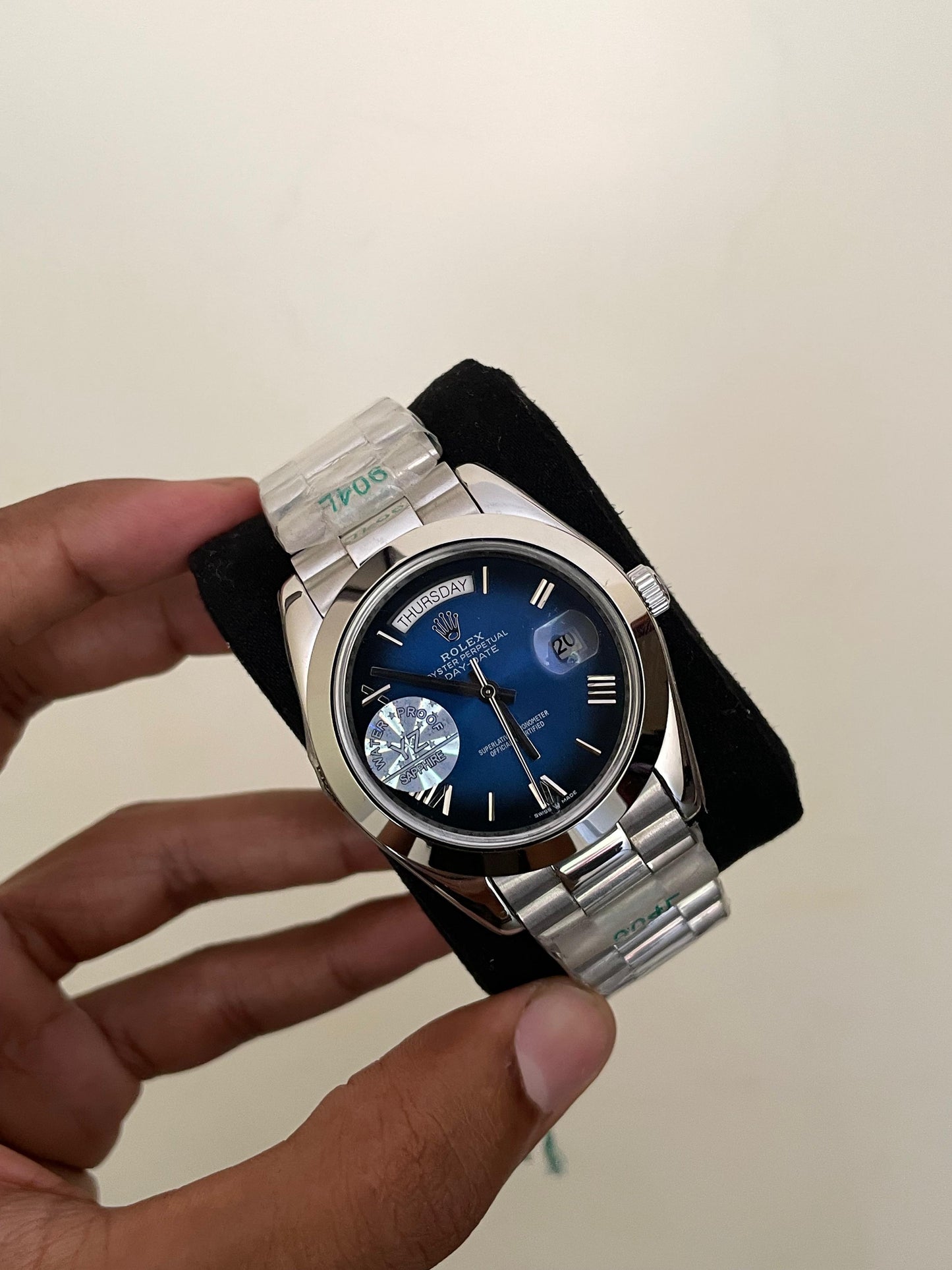 RLX DD - A1105 - 41MM - SILVER DARK BLUE - AUTOMATIC WATCH