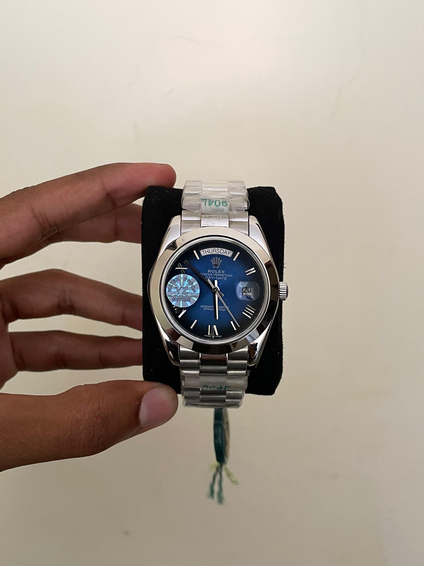 RLX DD - A1105 - 41MM - SILVER DARK BLUE - AUTOMATIC WATCH