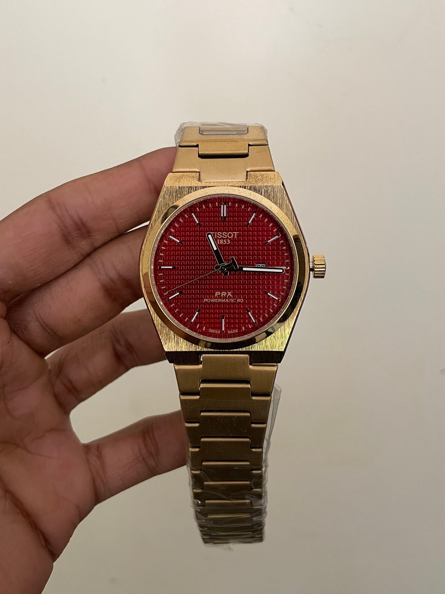 TST PRX 1853 - B2111 - 41MM - GOLD RED - QUARTZ WATCH